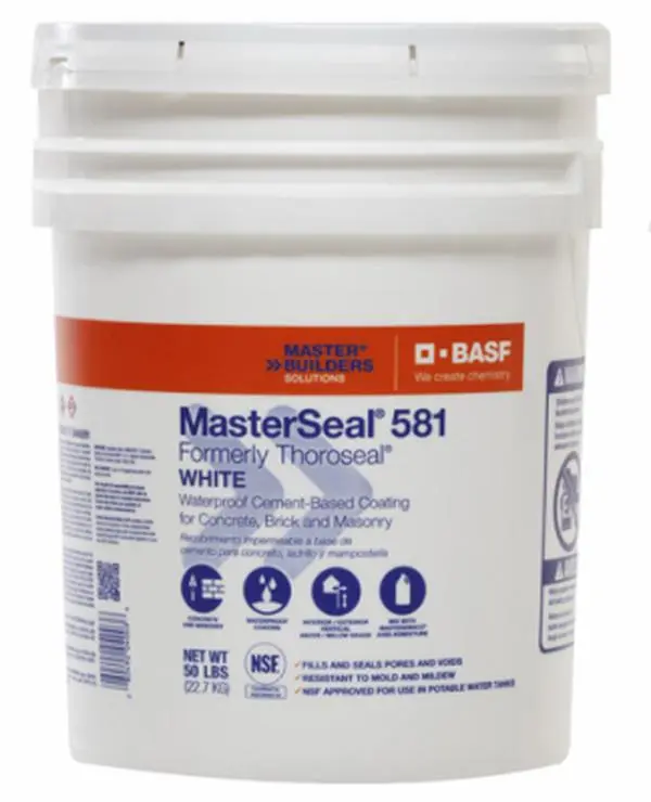 212 MAIN MasterSeal T5010 35 lbs. Cement-Based Pre-Mixed Waterproof Coating for Waterproofing, Concrete/Masonry Applications