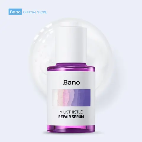 Bano Milk Thistle Repair Serum - Lightweight, Soothing Care & Barrier Support, Deep Repair for Stressed & Sensitive Skin, 1 oz/30 mL