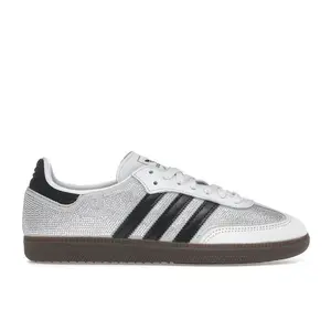 adidas Women's Samba OG Rhinestone Crystal White Silver Shoes, from StockX