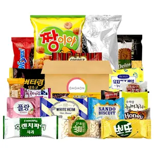 Flavorful Mini Korean Snack Box 20 Count Variety Korean Treats Including Chip, Biscuits, Cookies, Pies, Candies.Selection Korean snacks for everyone to enjoy in any occasion.