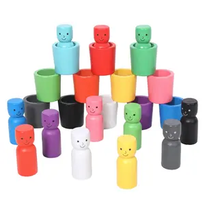 Color Sorting Cup Toy, 24pcs/set Colorful Cup Toy Set to Improve Hands-On Skills, Color Recognition Toy for Early Education, Multi Activity Playset