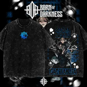 BornOfDarkness - Zanka Nijiku Gachiakuta Vintage Unisex Oversize Anime Manga Washed Cotton T-shirt, Graphic Tee, Anime Lover, A Top nime Merch Fan, Outfits Men, Boys Merch