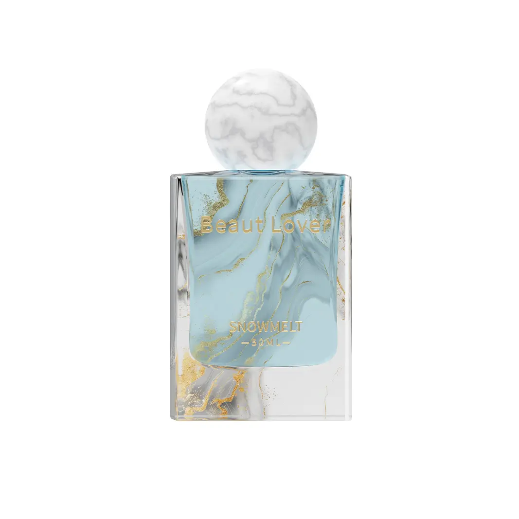 Snowmelt Eau de Parfum Spray for Women, Captivating Fragrance with a Fresh Spring Scent, Elegant Bottle with Unique Marble Cap, Spring Freshness, Elegant Marble Design