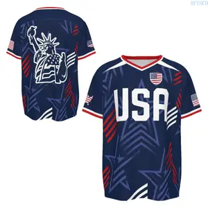 America Soccer Jersey For Men, 2026 American Soccer Jersey, USA Jersey for Fans, USA Soccer Jersey V-Neck Quick-Drying Casual Wear
