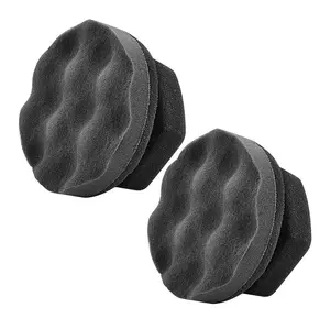 2-Pack Tire Shine Applicator Pads – Large Hex-Grip Reusable Pads for Tire Dressing and Detailing