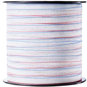 Summervibes VEVOR Electric Fence Tape, 1640Ft 500M Polytape Fencing Hot Wire, 3/4" Width 6 Stainless Steel Strands for Reliable Conductivity, UV & Rust Resistance, Portable Polywire for Horse Cattle Livestock