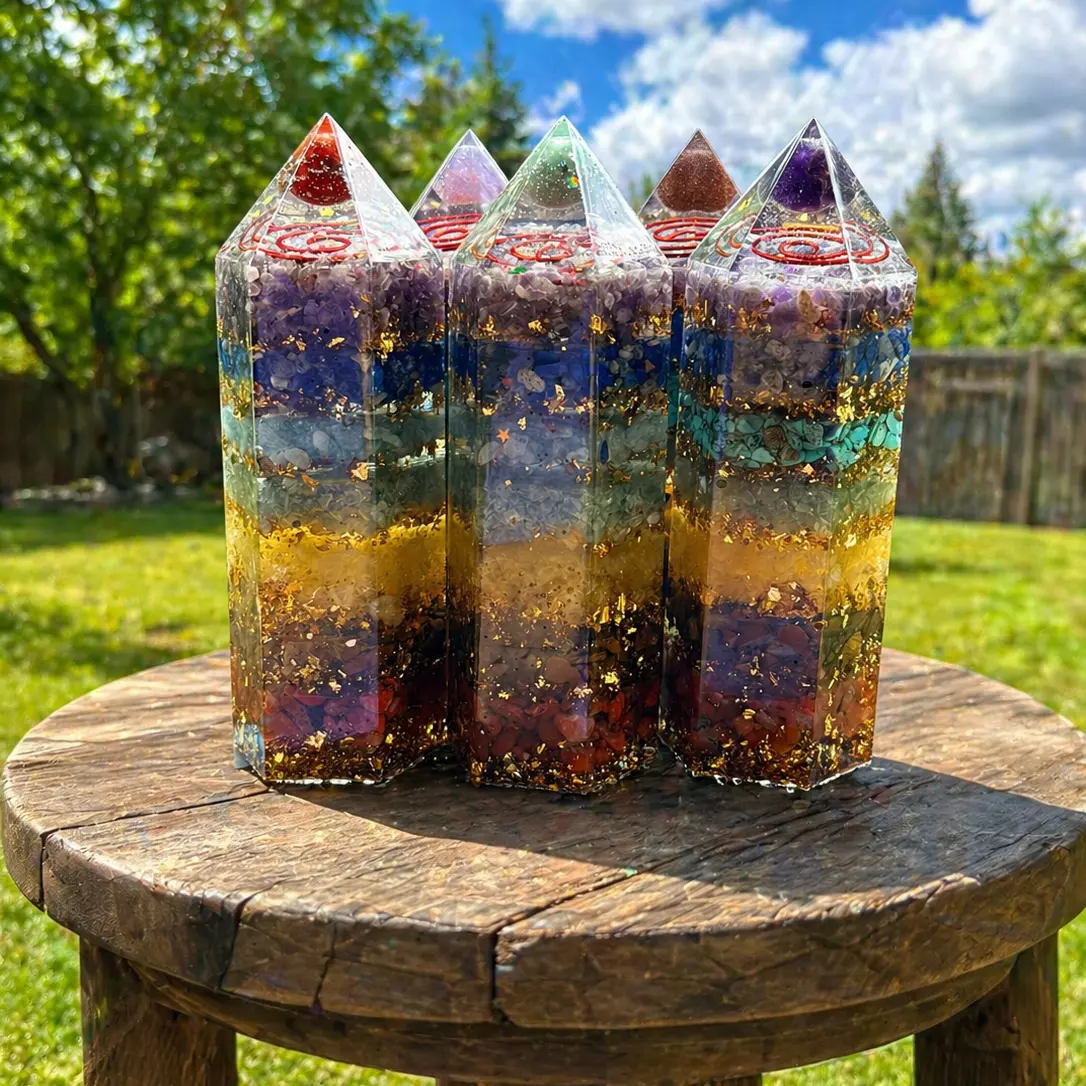 Orgonite Chakra Magic Crystal Tower