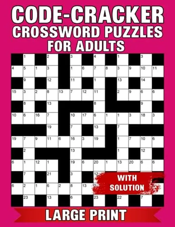 Code-Cracker Crossword Puzzles For Adults Large Print With