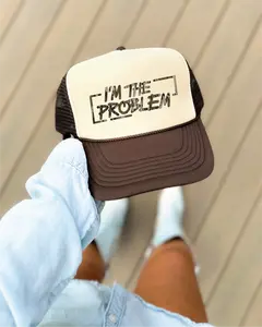 I'm The Problem Camo - Brown and Tan Unisex Foam Trucker Hat