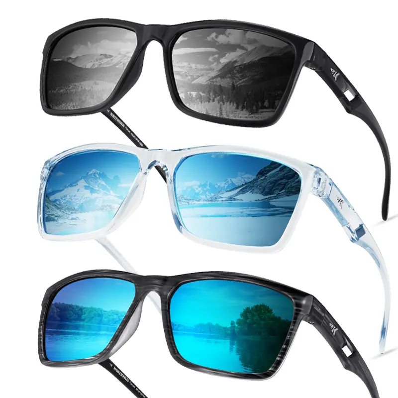KastKing FlatRock and Huzzah Polarized Sport Sunglasses | UV Protection for Fishing, Driving, Cycling, Running, Summerwins