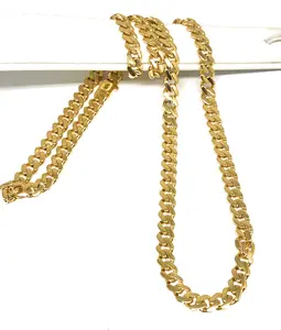 10k Solid Gold Monaco Miami Cuban Link Chain 18-26 inches 6.2mm (Semi-Hollow) 15-20g