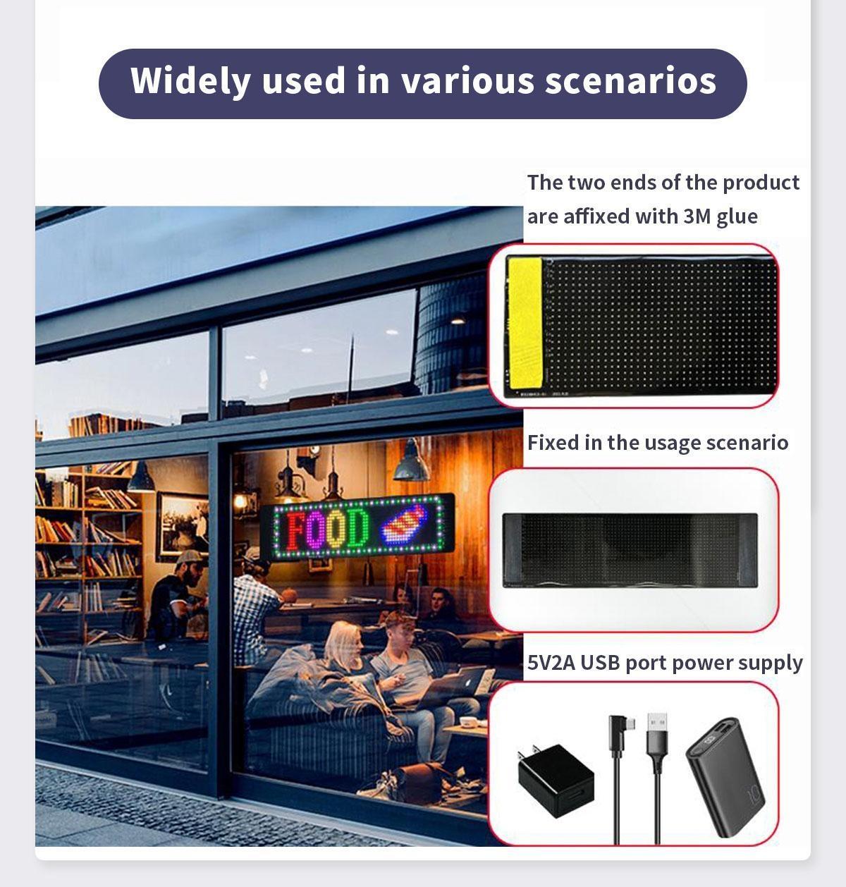 FUDUOO Eyes For Car windshield, Devil eyes For Vehicle: Programmable, Bluetooth APP Control, Pre-made Animations & Customizable Text LED Sign for car