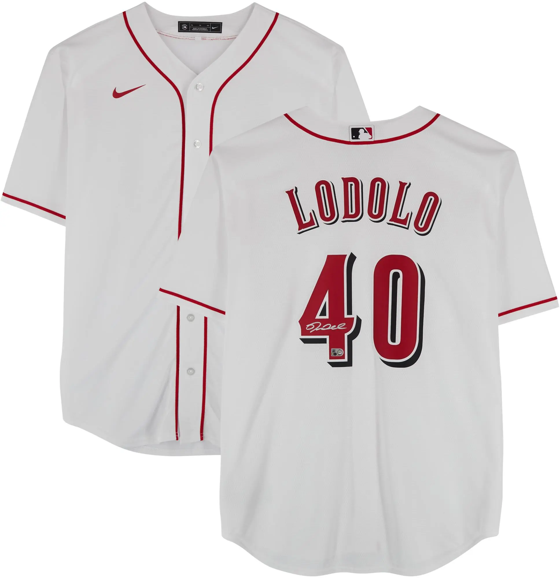 Nick Lodolo Cincinnati Reds Autographed Nike White Replica Jersey - Fanatics Authentic Certified