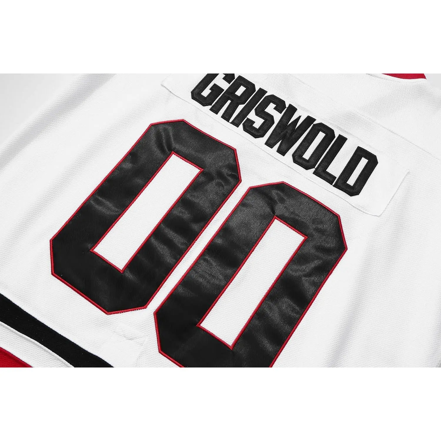 Griswold #00 Movie Hockey Jerseys - Stitched Letters & Numbers, Breathable Quick-Dry Polyester Mesh Fabric, Pull-On Closure, S-5XL Professional Sports Long Sleeve Shirt, Halloween Watch Party Wear, Imported, 90S Theme, Daily Use