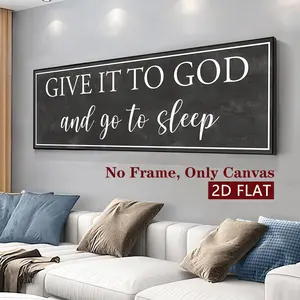 Frameless Canvas Poster, Inspirational Quote Art Print, Modern Home Decor, Waterproof Wall Art, Western Wall Art, Fashionable Living Room Decoration