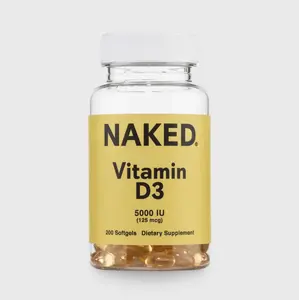 Daily Vitamin D3 Supplement | Naked Vitamin D - 200 Softgels