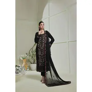Wardah Uzair - 05092503 - 3 Piece Embroidered Chiffon