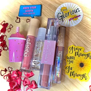 5 Lip gloss nude lip bundle Glossy Makeup Lipstick Lip Care