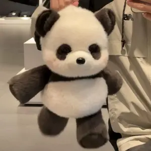 Running Panda Plush Toy, Small Panda Stuffed Animal, Cuddly Stuffed Animal, Comfort Pillow for Sleep, Party Gift, Friend Present, Soft and Cozy