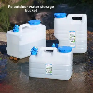 Food-Grade Water Jug with Faucet, 11L/12L/15L BPA-Free Water Container, Leak-Proof Portable Water Tank for Camping, Home Storage, Outdoor Adventures