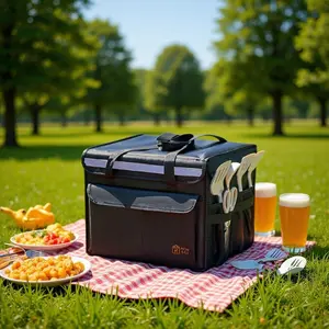 Takeaway insulation bag, car storage thickened organizer box, large-capacity ice bag, portable refrigerated box, outdoor delivery bag