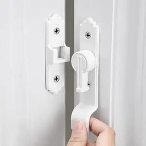 90   Door Lock, Flip Gate Latch with Handle, Heavy Sliding Door Latches, Door  Sliding Latch Lock for Cabinets, Bathroom, Garden, Window, Garage