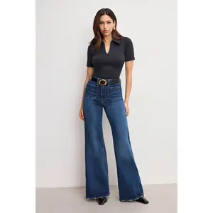 SOFT TECH GOOD WAIST PALAZZO JEANS | INDIGO511