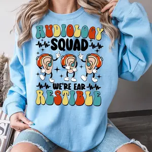 Audiology Squad t-shirt, Healthcare Worker Shirt, Audiology Sweater, Audiology Gift, Audiology Enthusiast Tee, Audiologist Technician Shirt Crewneck Sweatshirt