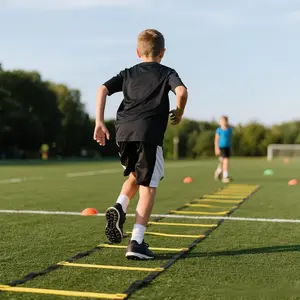 20ft Adjustable Agility Ladder with Carry Bag – Speed & Footwork Training for Soccer, Basketball, Football