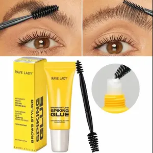 2pcs-Eyebrow Styling Gel with Brush: 3D Outline Natural Eyebrow Shape, Strong Shaping, Waterproof and Sweat-proof, Long-lasting and Transparent, Suitable for All Skin Types