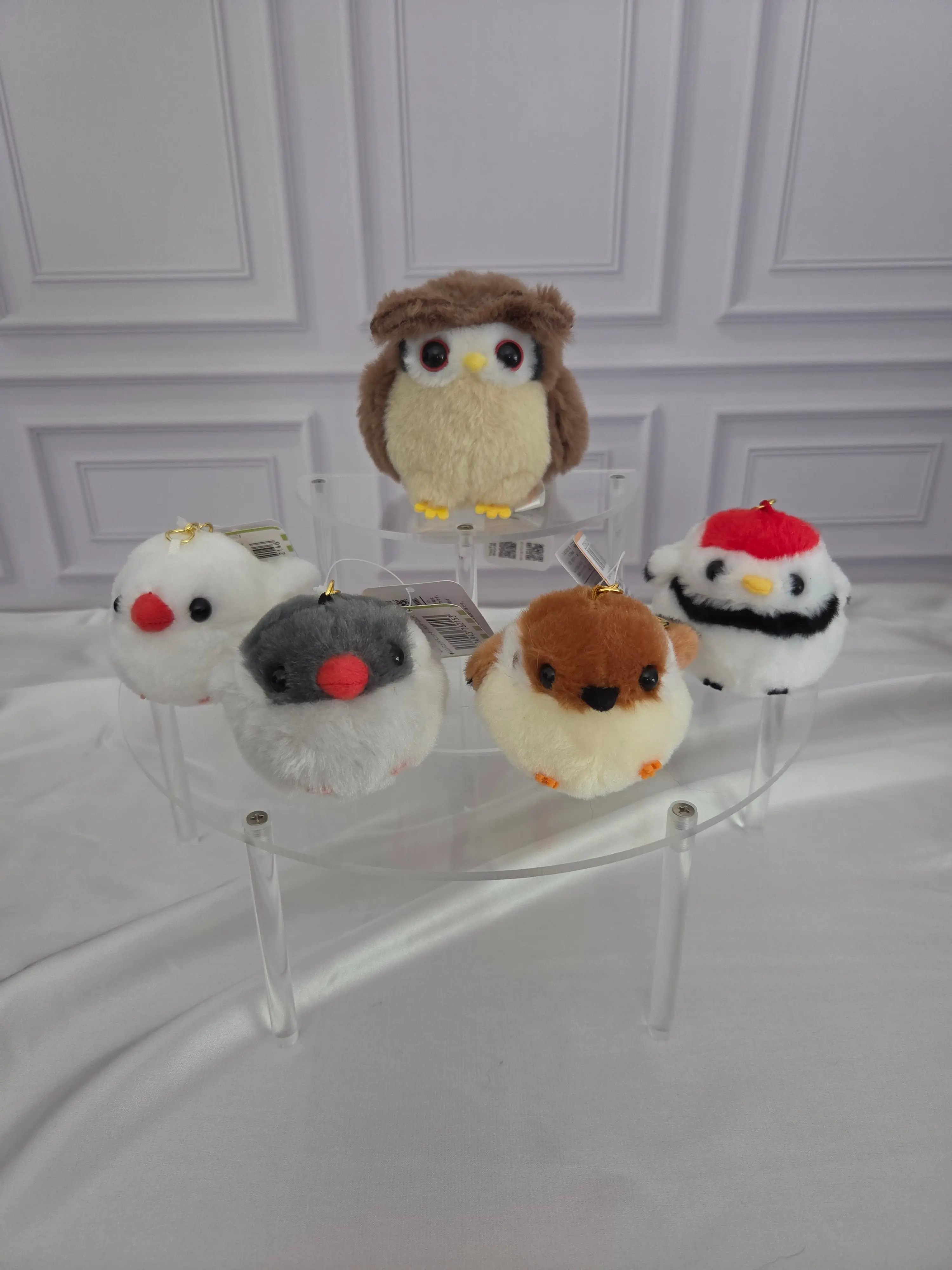 Houichi Bird - Adorable Round - Plush Keychain