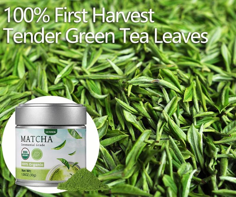 1.06oz Organic Matcha Green Tea Powder Natural & No Additives GMO Free Beverage Mixed Drinks