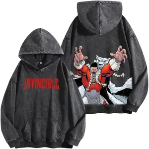 Villain Leader Comic Washed Hoodie – Heavyweight Streetwear Hoodie