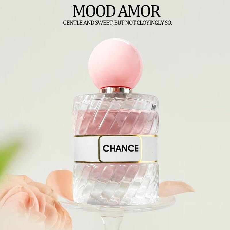 MOOD AMOR Pink Encounter Perfume for Women, 50ml, Sweet Romantic Floral Fruity Perfume for a Charming Aura, Gift Idea
