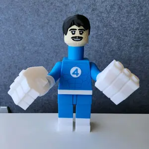 3D Printed F4 Reed Richards Big Bricks - 10.25 inch Display Piece