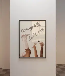 Cowgirls Don't Cry Poster Print , poster no frame