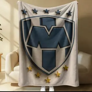 Team Logo Pattern Blanket, Daily Holiday Birthday Gift For Kids And Adults, Soft, Warm And Lightweight Plush Blanket, Suitable For Bed, Sofa, Car, Room Decoration