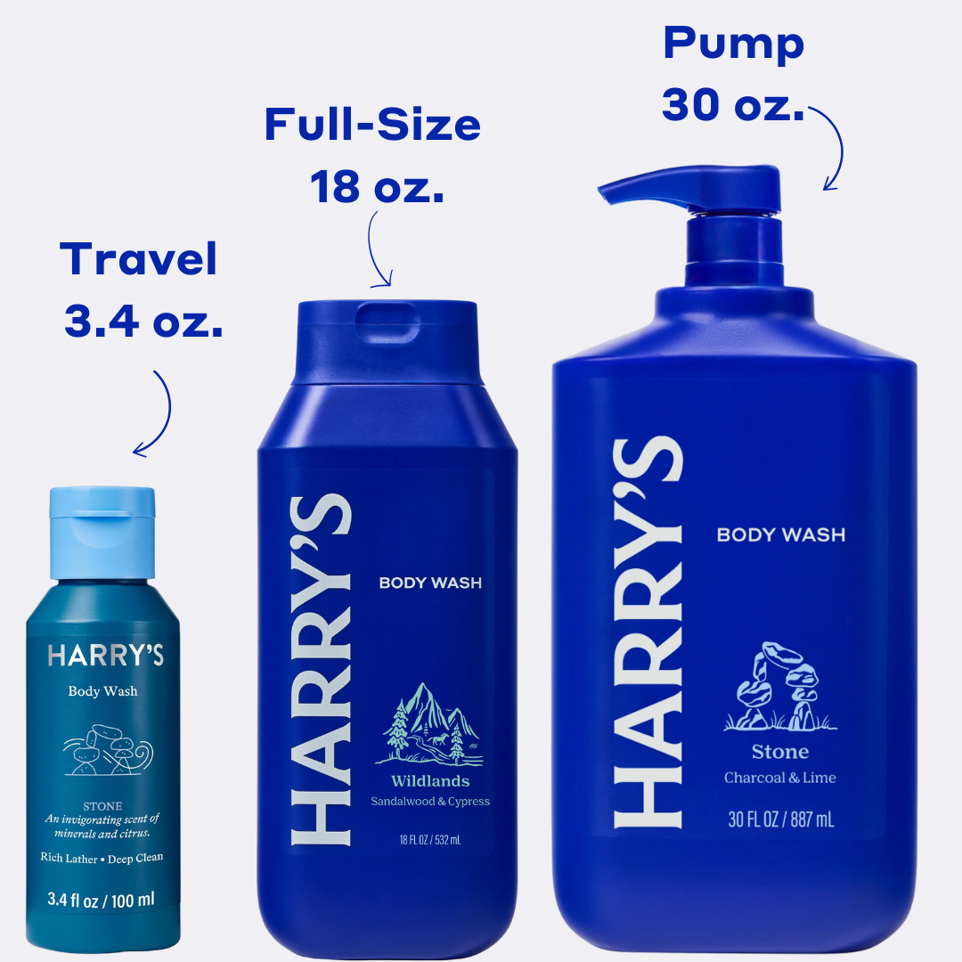 Harry's Body Wash - Rich Lather, Cleansing, Scented Cleanser, Aroma - Available in Five Popular Scents Fragrance Comfort
