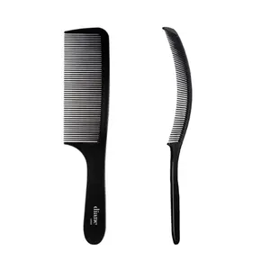 Diane Curved Barber Clipper Comb - Black