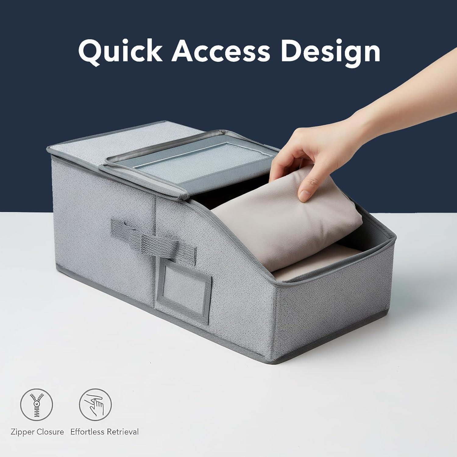 Stackable Baseball Cap Storage Box Durable Foldable Cardboard Cap Organizer Holds Up to 12 Hats Large Capacity Hat & Toy Storage Solution, Versatile Home & Bedroom Organizer, Dust proof, Space Saving