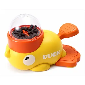 Cat Puzzle Treat Dispenser Toy Interactive Duck-Shaped Food Slow Feeder for Cats and Small Dogs Enrichment IQ Training Exercise 8.6 Inches Durable Duck Cat Snacktime Pet Gift for Small Medium Dogs Feeding