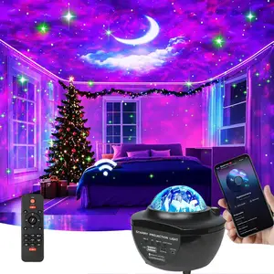 Galaxy Star Projector Night Light 10 Color LED Ceiling Light with Wireless Music App Control Remote Timer Room Decor Bedroom Party Halloween Gift LED Starry Sky Projector Mood Lighting Perfect for Halloween Decorations - Audio