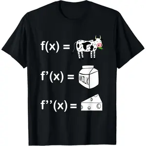 Cowculus Calculus Derivative Mathematics Funny Math Teacher T-Shirt Graphic tees