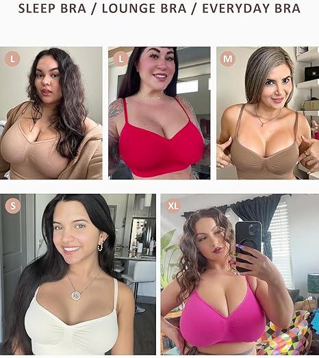 FeelinGirl Women's Wireless Bra Comfort Bralettes No Underwire Unlined Cami Bra Seamless Tshirt Bras Sports Bra Bralette Basic Comfortable Fit Womenswear Everyday Up to 44DD TikTokShopBlackFriday FeelinGirl Women's Wireless Bra Comfort Bralettes No Underwire Unlined Cami Bra Seamless Tshirt Bras Sports Bra Bralette Basic Comfortable Fit Womenswear Everyday Up to 44DD TikTokShopBlackFriday