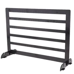 Premium 240 Holes Sturdy Earrings Ear Studs Display Rack, Organiser Black
