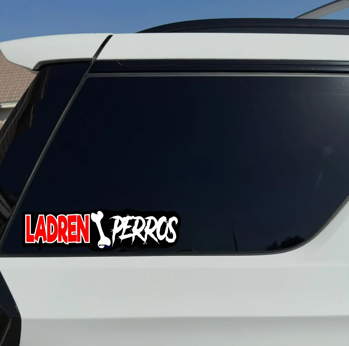 Ladren Perros Vinyl Car Sticker - Adhesive Decal for Car Exterior - Easy Application Automotive Accessory