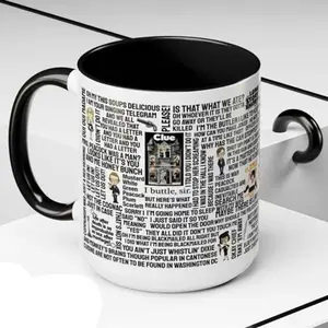 Clue Movie Quotes Mug Funny Mystery Film Coffee Cup, Classic Board Game Movie Gift, Retro Comedy Fan Mug