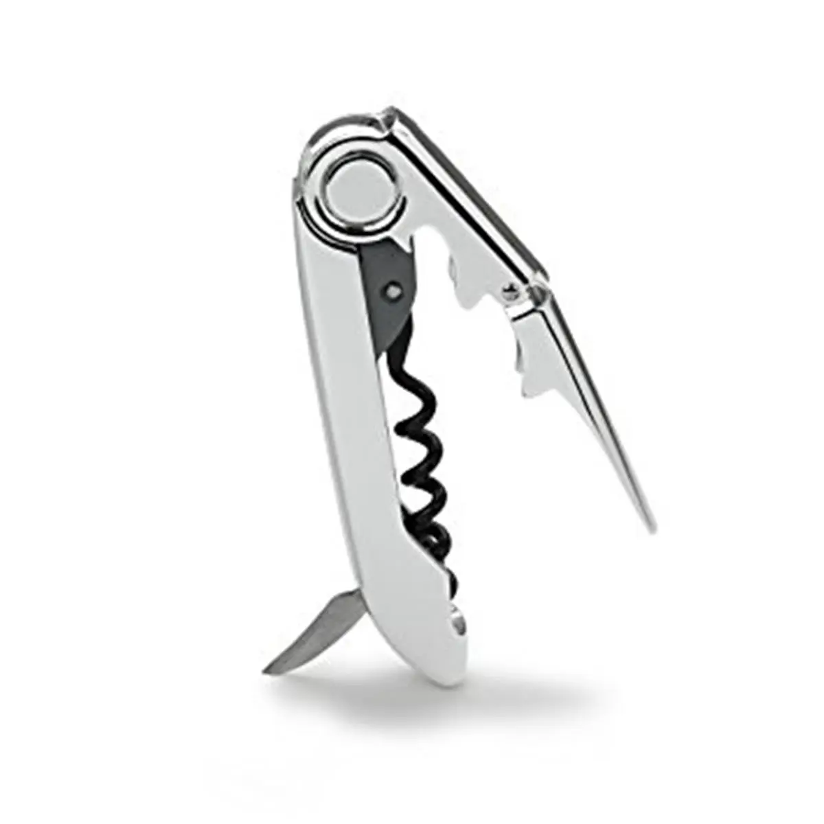 212 MAIN Houdini Waiters Corkscrew Utensil Set - Silver, Compact Kitchen & Home Bar Utensils for Home Bar Use