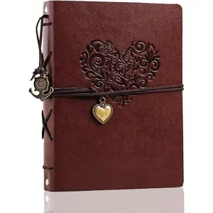 Leather Photo Album 4x6 Pictures Travel Wedding Vintage Scrapbook Diy Adhesive Photos Memory Albums Book