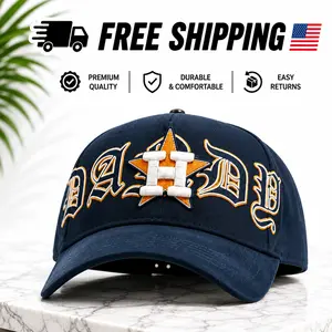 Dandy Hats Houston Navy Baseball Cap – Adjustable Streetwear Snapback